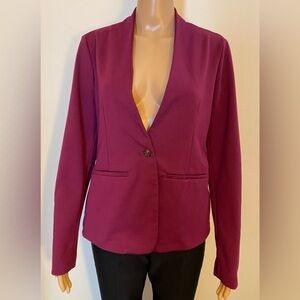 Women Made For Everybody Simply Styled By Sears Cranberry Long Sleeve Blazer